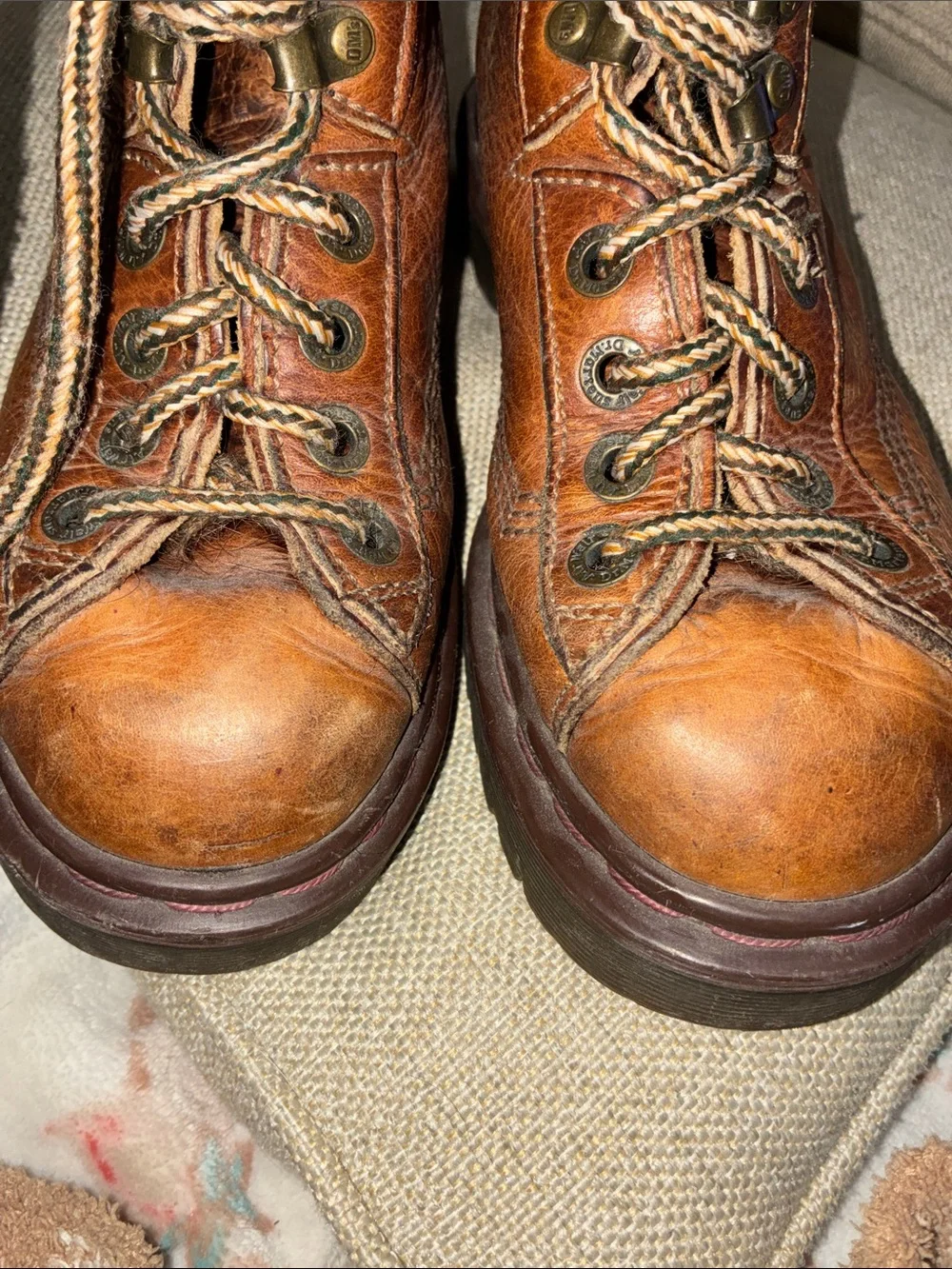 Dr. Martens Brown Leather Lace-Up Outdoor Boots